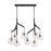 Visual Comfort Mod Sean Lavin Sedona 8 Lt Dbl Chandelier, BK/CL - 700SDNMPL2CB