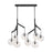 Visual Comfort Mod SL Sedona 8Lt LED Dbl Chandelier, BK/CL - 700SDNMPL2CB-LED927