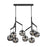 Visual Comfort Mod Sean Lavin Sedona 8 Lt Dbl Chandelier, BK/SM - 700SDNMPL2KB