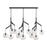 Visual Comfort Mod SL Sedona 12Lt Triple Chandelier, BK/CL - 700SDNMPL3CB