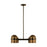 Visual Comfort Modern Avroko Octavia 4 Lt Chandelier, BZ/BR - AKCH33527BDZ-BWB