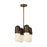 Visual Comfort Modern Capsule 4 Light 13.7" Chandelier, Brass