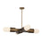 Visual Comfort Modern Capsule 4 Light 23.9" Chandelier, Brass