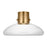 Visual Comfort Modern Morgan 1Lt 18" Flush Mount, Brass/Clear - AKFM592WDHABCE