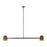 Visual Comfort Mod A Octavia 2Lt Linear Chandelier, BZ/BR - AKLS33627BDZ-BWB