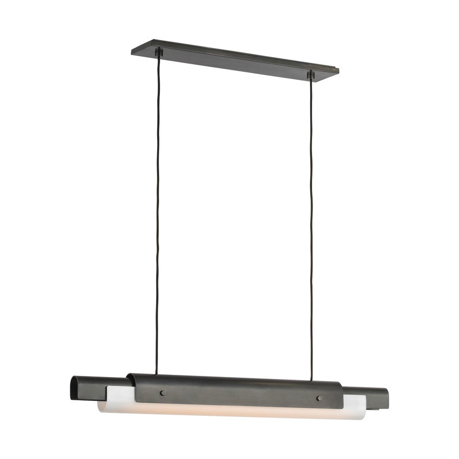 Visual Comfort Modern Ambrose 1 Light 36" Linear Chandelier, BZ - AKLS675WDBZOP