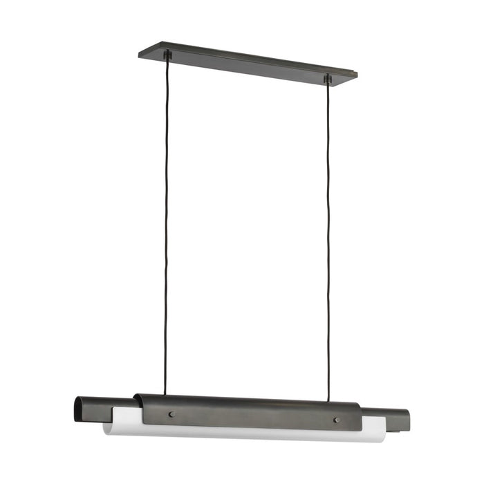 Visual Comfort Modern Ambrose 1 Light 36" Linear Chandelier, BZ