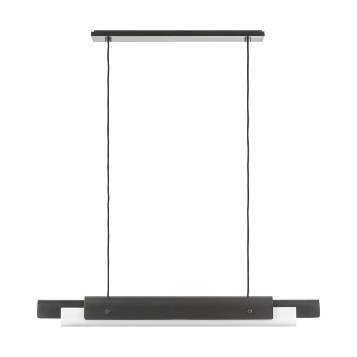 Visual Comfort Modern Ambrose 1 Light 36" Linear Chandelier, BZ