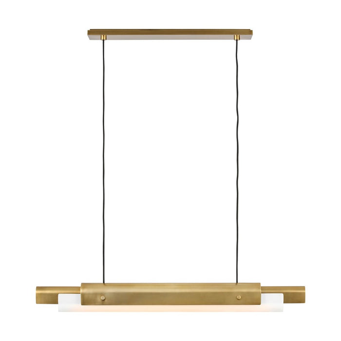 Visual Comfort Modern Ambrose 1Lt 36" Linear Chandelier, Brass