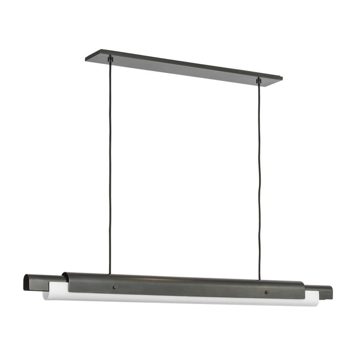 Visual Comfort Modern Ambrose 1 Light 54" Linear Chandelier, BZ