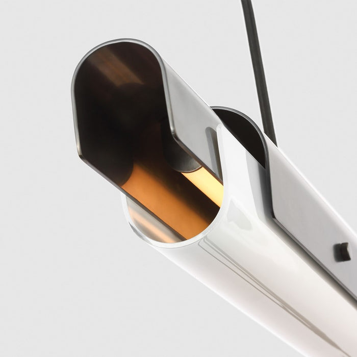 Visual Comfort Modern Ambrose 1 Light 54" Linear Chandelier, BZ