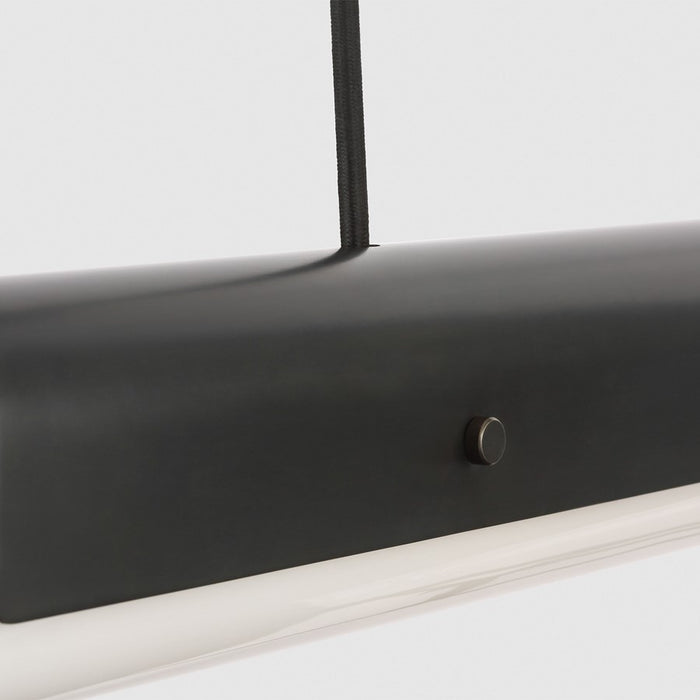 Visual Comfort Modern Ambrose 1 Light 54" Linear Chandelier, BZ