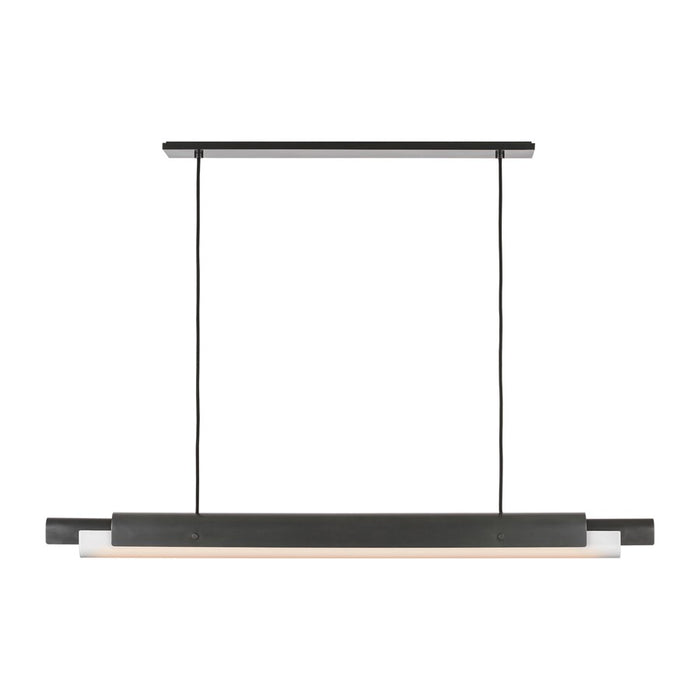 Visual Comfort Modern Ambrose 1 Light 54" Linear Chandelier, BZ