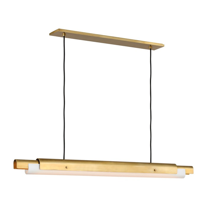 Visual Comfort Modern Ambrose 1Lt 54" Linear Chandelier, Brass - AKLS676WDHABOP