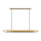Visual Comfort Modern Ambrose 1Lt 54" Linear Chandelier, Brass