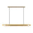 Visual Comfort Modern Ambrose 1Lt 54" Linear Chandelier, Brass