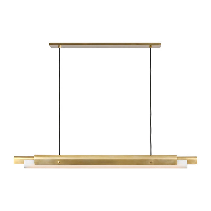 Visual Comfort Modern Ambrose 1Lt 54" Linear Chandelier, Brass