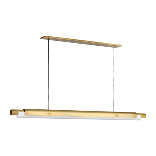 Visual Comfort Modern Ambrose 1Lt 72" Linear Chandelier, Brass