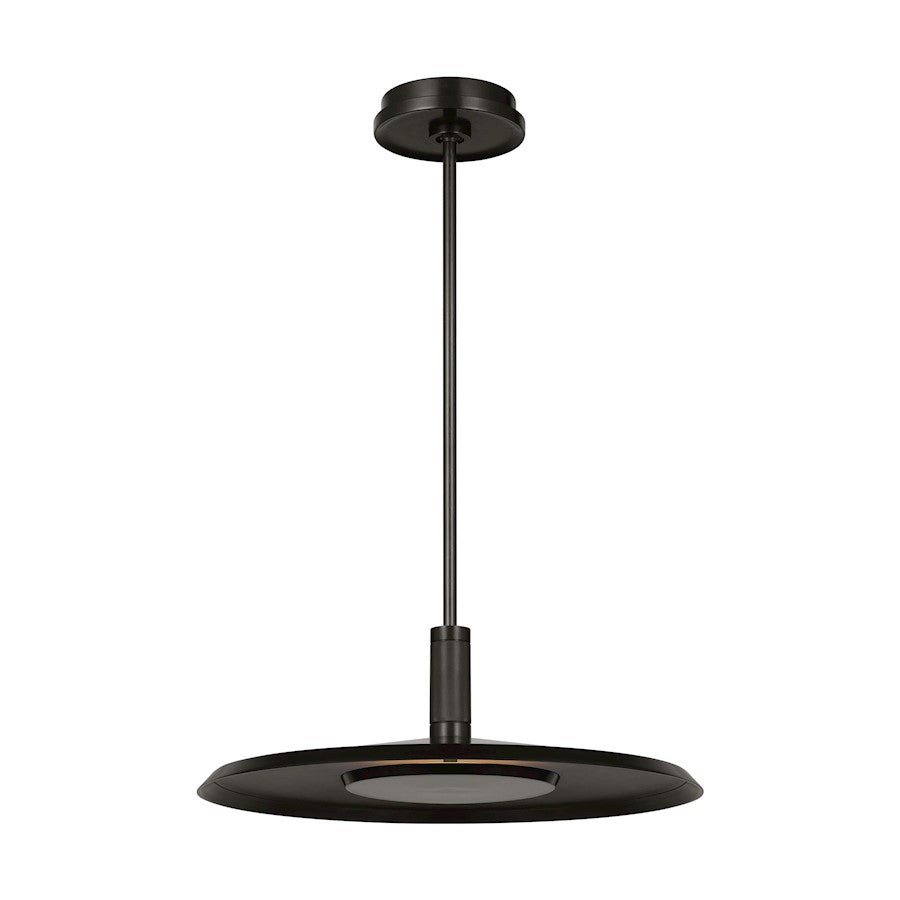 Visual Comfort Modern Avroko Saucer 1 Lt 6" Pendant, Dark Bronze - AKPD17027BZ