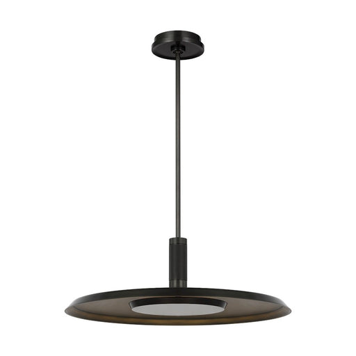 Visual Comfort Modern Avroko Saucer 6" Pendant, DB/Darkened BR - AKPD17027BZ-DB