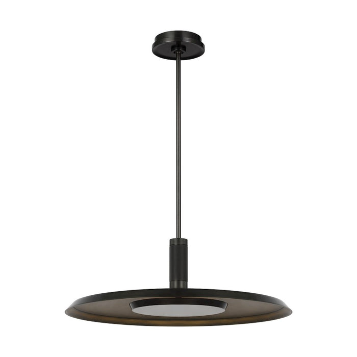 Visual Comfort Modern Avroko Saucer 6" Pendant, DB/Darkened BR - AKPD17027BZ-DB