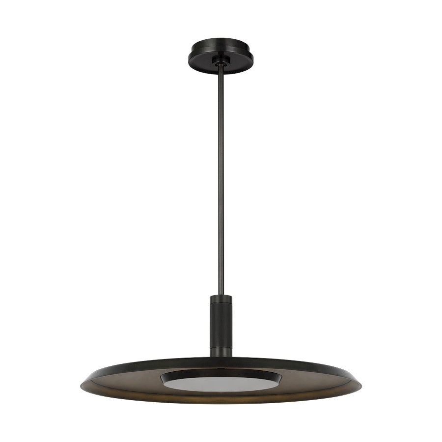 Visual Comfort Modern Avroko Saucer 6" Pendant, DB/Darkened BR - AKPD17027BZ-DB