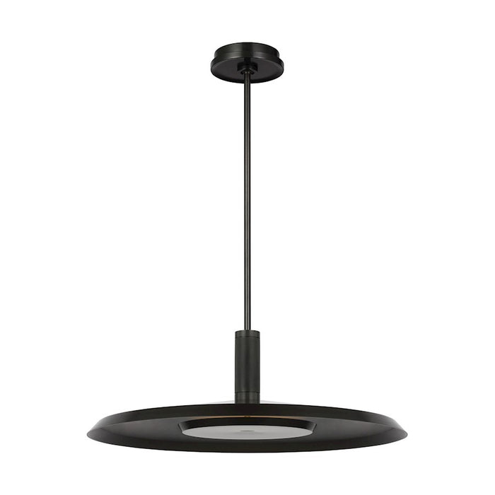 Visual Comfort Modern Avroko Saucer 1 Lt 8" Pendant, Dark Bronze - AKPD17127BZ