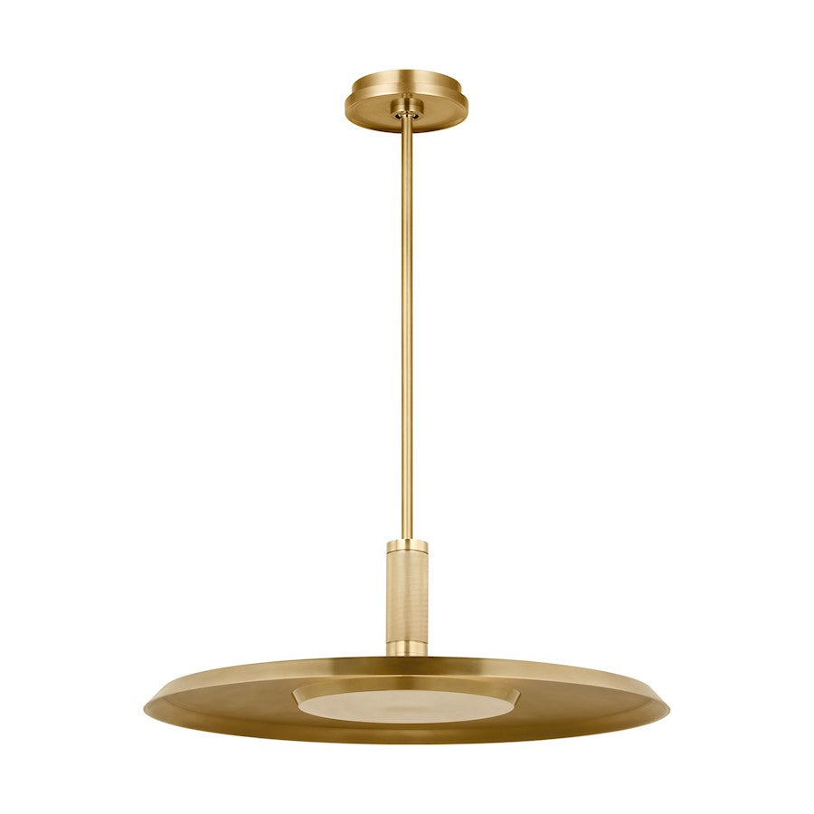 Visual Comfort Modern Avroko Saucer 1 Light 8" Pendant, Brass - AKPD17127NB