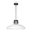Visual Comfort Modern Morgan 1 Light 22" Pendant, Bronze/Clear - AKPD593WDBBZCE