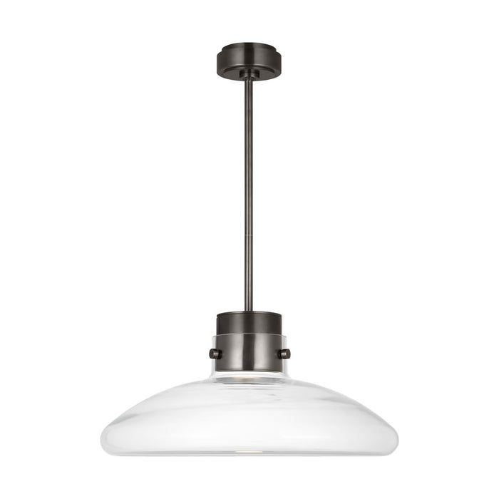 Visual Comfort Modern Morgan 1 Light 22" Pendant, Bronze/Clear - AKPD593WDBBZCE