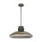Visual Comfort Modern Morgan 1 Light 22" Pendant, Bronze/Smoke