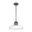 Visual Comfort Modern Morgan 1 Light 16" Pendant, Bronze/Clear - AKPD594WDBBZCE