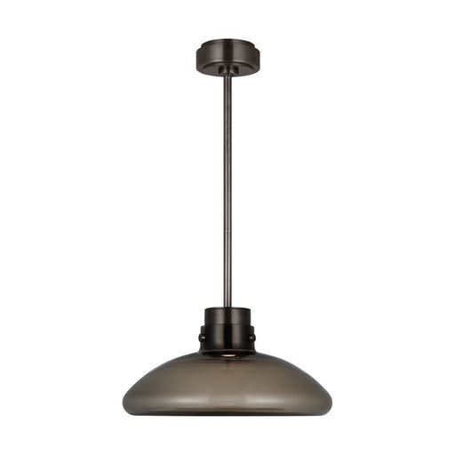 Visual Comfort Modern Morgan 1 Light 16" Pendant, Bronze/Smoke - AKPD594WDBBZSM