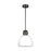 Visual Comfort Modern Morgan 1 Light 12" Pendant, Bronze/Clear - AKPD595WDBBZCE