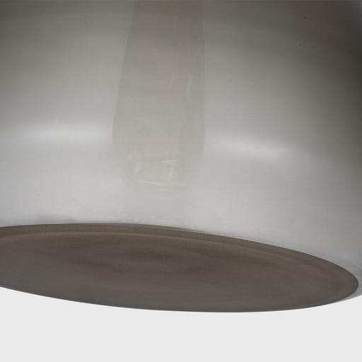 Visual Comfort Modern Morgan 1Lt 12" Pendant, Brass/Smoke Glass