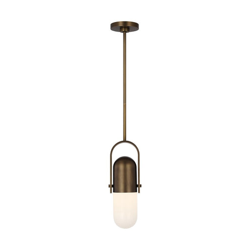 Visual Comfort Modern Capsule 1 Light 4" Pendant, Darkened Brass - AKPD598WDDBMG