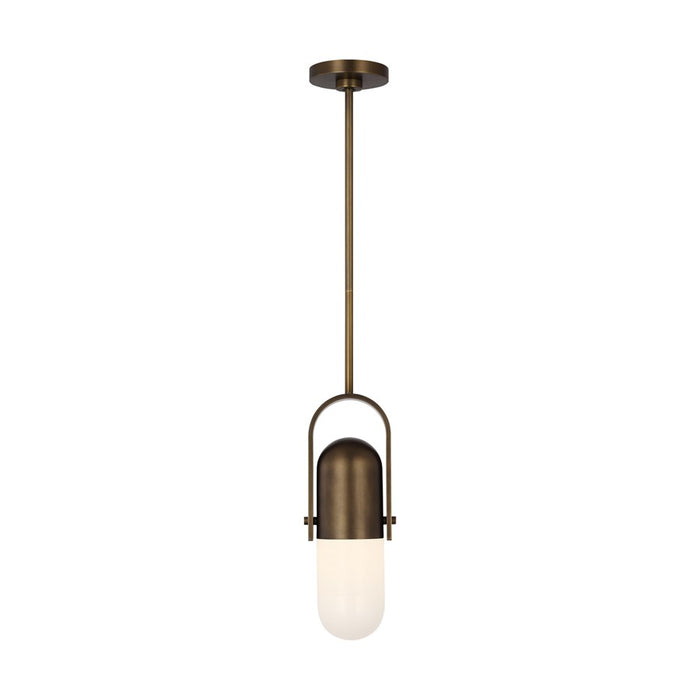 Visual Comfort Modern Capsule 1 Light 4" Pendant, Darkened Brass - AKPD598WDDBMG