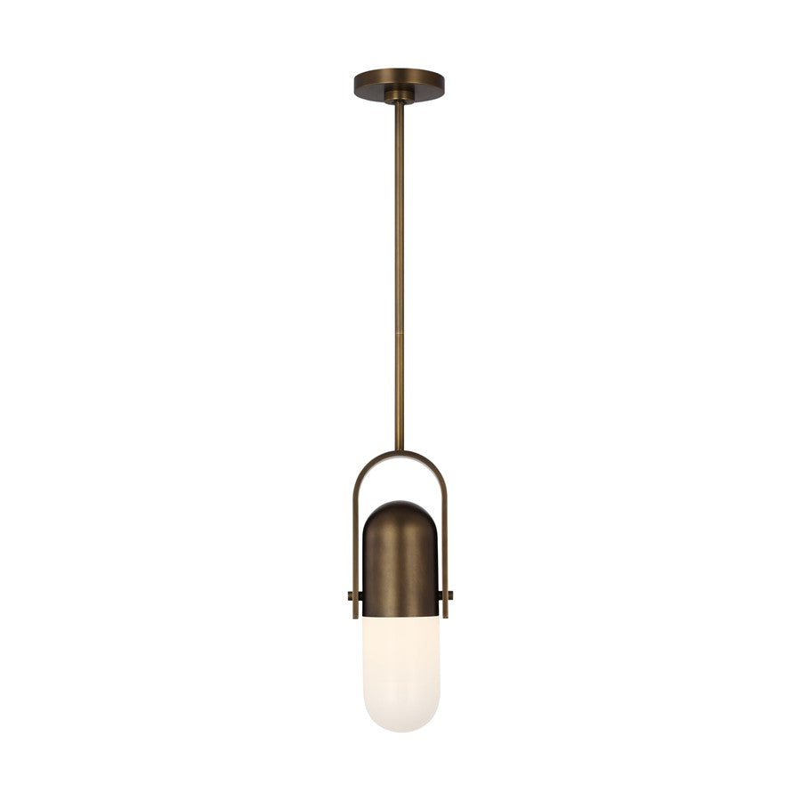 Visual Comfort Modern Capsule 1 Light 4" Pendant, Darkened Brass - AKPD598WDDBMG