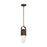 Visual Comfort Modern Capsule 1 Light 4" Pendant, Darkened Brass