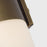 Visual Comfort Modern Capsule 1 Light 4" Pendant, Darkened Brass