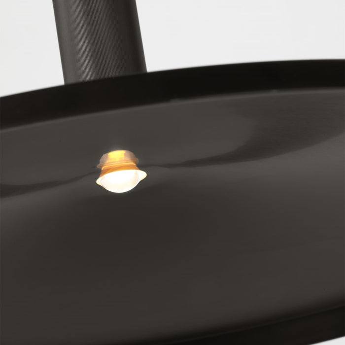 Visual Comfort Modern Saucer Direct 1 Light 18" Pendant, Bronze