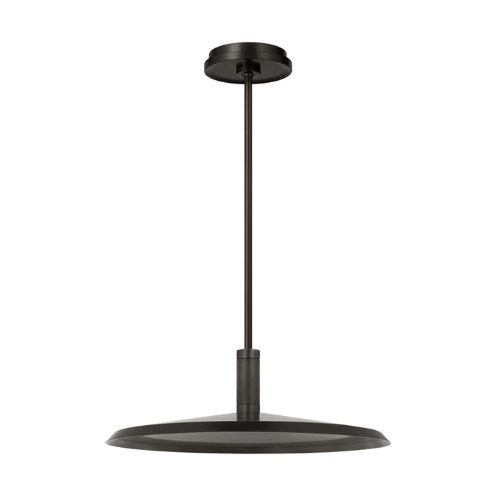 Visual Comfort Modern Saucer Direct 1Lt 18" Pendant, BZ/Brass