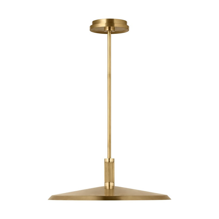Visual Comfort Modern Saucer Direct 1 Light 18" Pendant, Brass - AKPD682WDHAB