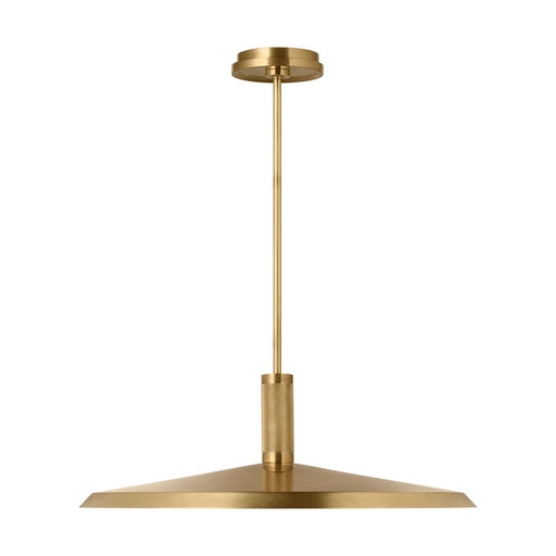 Visual Comfort Modern Saucer Direct 1 Light 24" Pendant, Brass - AKPD683WDHAB