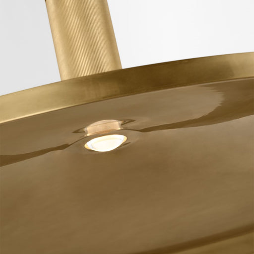 Visual Comfort Modern Saucer Direct 1 Light 24" Pendant, Brass