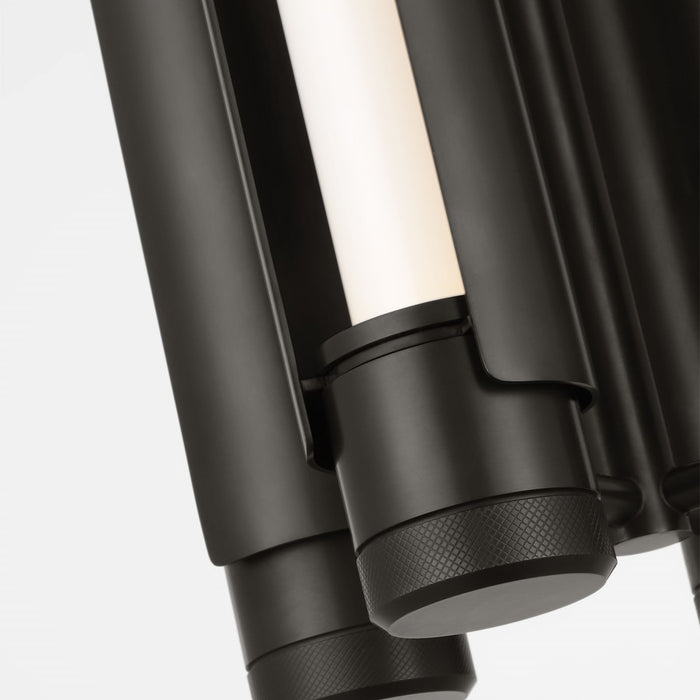 Visual Comfort Modern Capa 4 Light 10.5" Pendant, Bronze