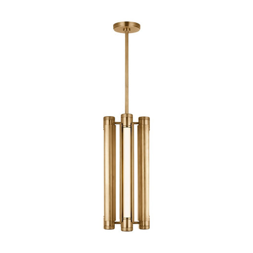 Visual Comfort Modern Capa 4 Light 10.5" Pendant, Brass - AKPD690WDHAB