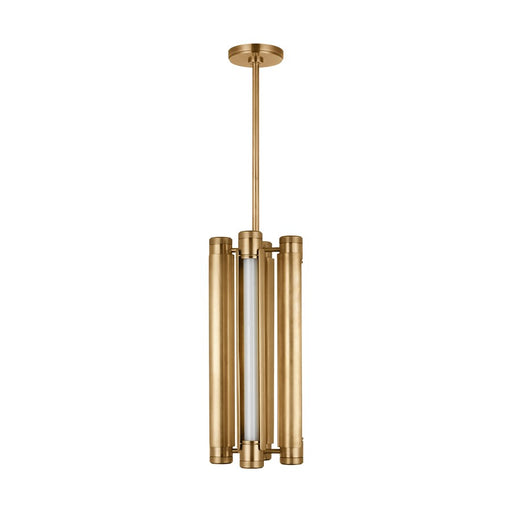 Visual Comfort Modern Capa 4 Light 10.5" Pendant, Brass
