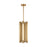 Visual Comfort Modern Capa 4 Light 10.5" Pendant, Brass