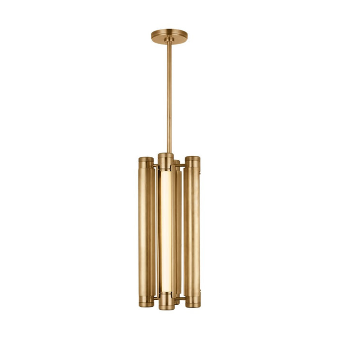 Visual Comfort Modern Capa 4 Light 10.5" Pendant, Brass
